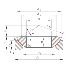 推力關(guān)節(jié)軸承 GE35-AW, 根據(jù) DIN ISO 12 240-3 標(biāo)準(zhǔn)，免維護(hù)