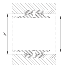 關(guān)節(jié)軸承 GE320-LO, 根據(jù) DIN ISO 12 240-1 標(biāo)準(zhǔn)，需維護(hù)